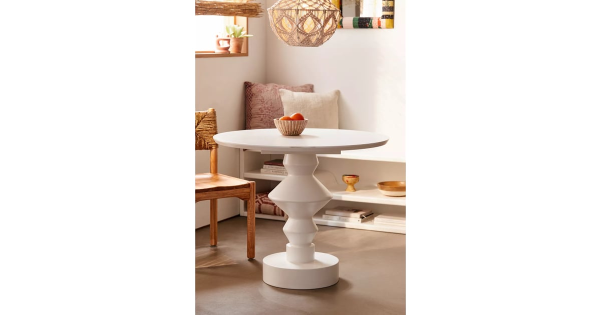 Sleek and Geometric Vera Pedestal Dining Table Best Furniture From