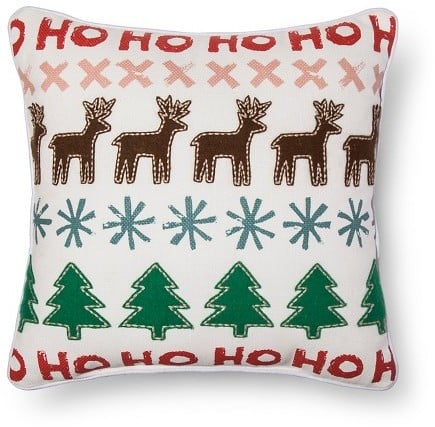 Reindeer Applique Pillow ($25)