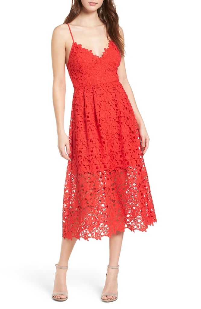 ASTR the Label Lace Midi Dress