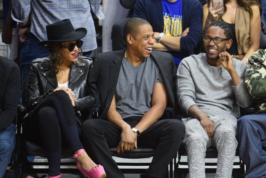 Jay Z and Beyonce at LA Clippers Game February 2016