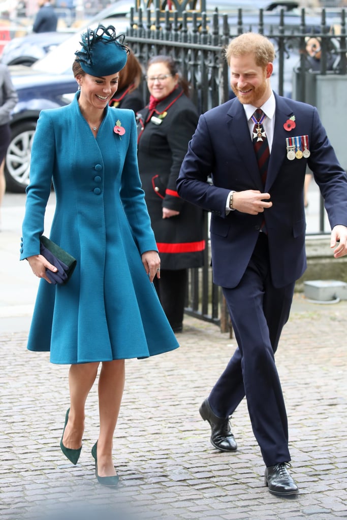 Kate Middleton Teal Coat Anzac Day April 2019