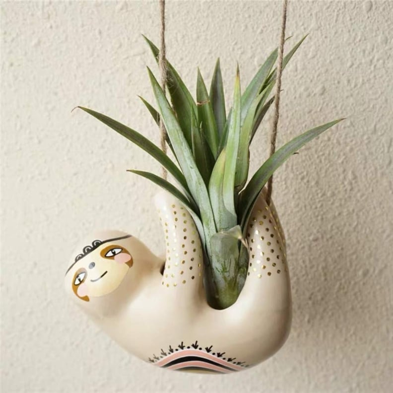 Sloth Ceramic Hanging Succulent Planter