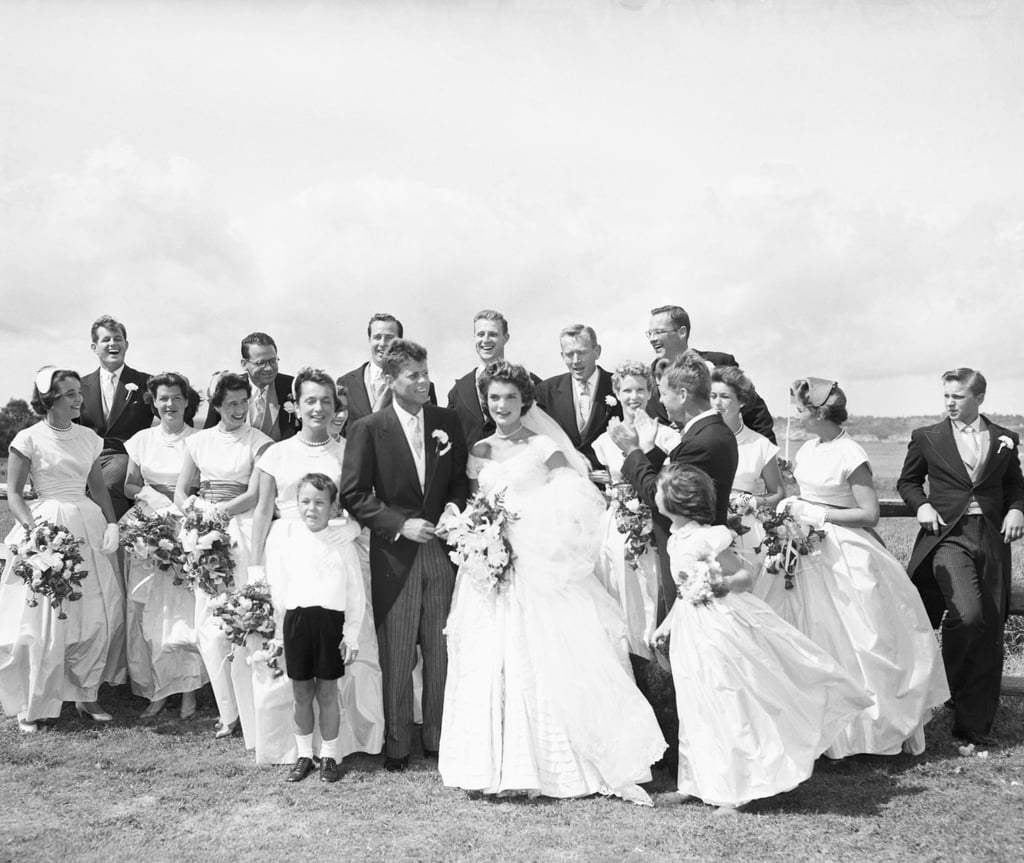 Speaking of flowers, there were tons. Pink gladioli and white chrysanthemums covered the inside of St. Mary's Church, and Jackie's bouquet was made of gardenias and white and pink orchids.