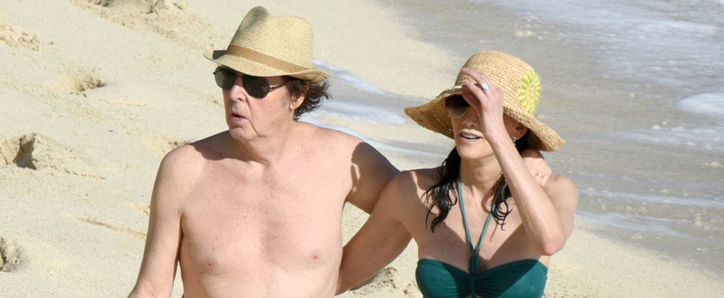 Paul McCartney and Nancy Shevell in St. Barts 2015
