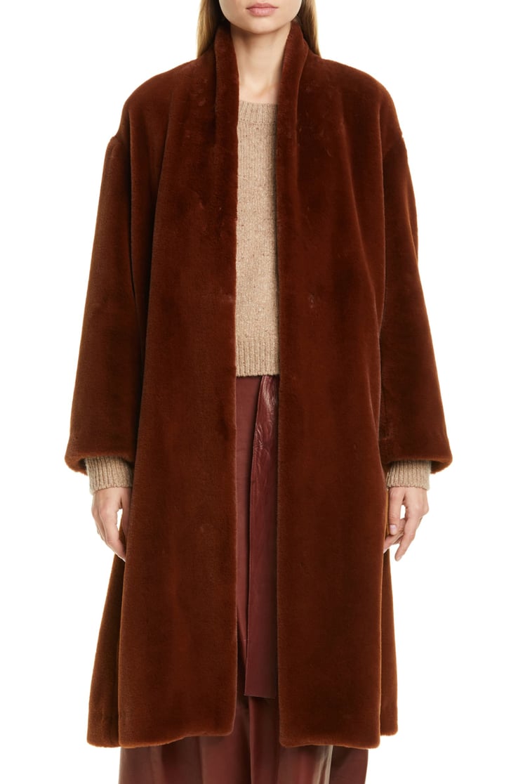 Vince Belted Faux Fur Long Coat | The Best Coats For Women in 2020 ...