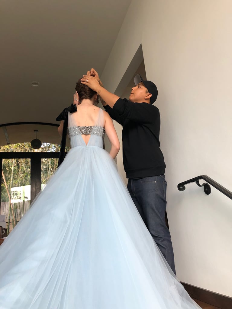 Alison Brie with Hairstylist Bobby Eliot