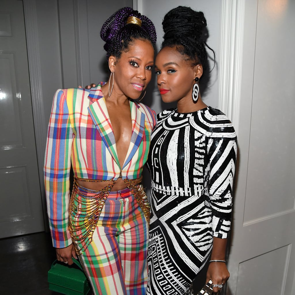 Regina King and Janelle Monae at Diddy's 50th Birthday Party
