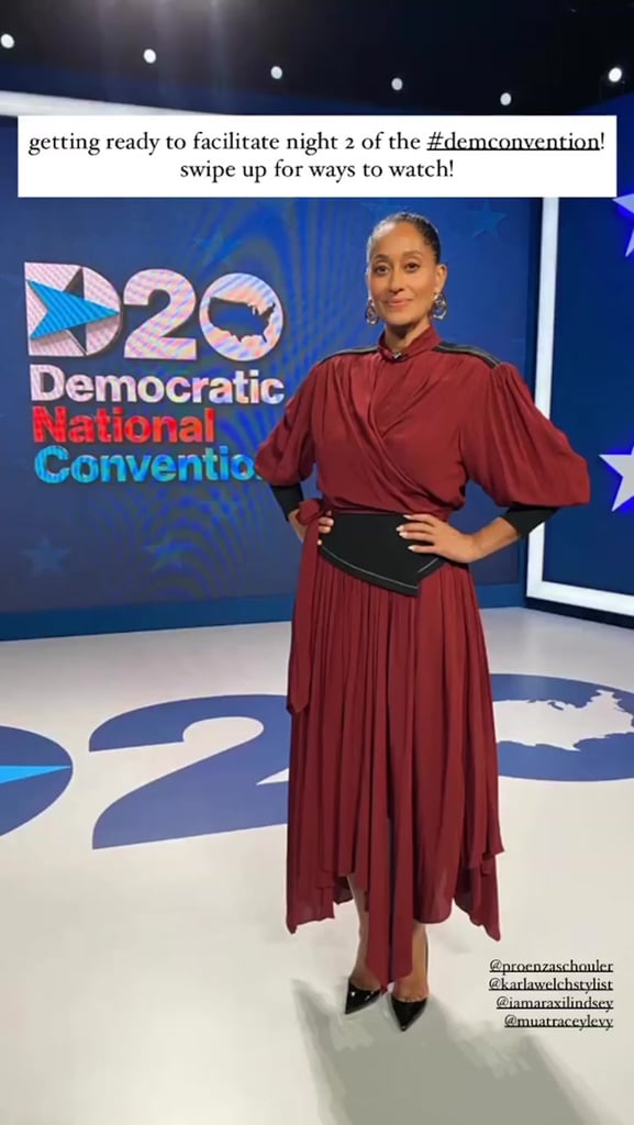 Tracee Ellis Ross's Red Proenza Schouler Dress at the DNC