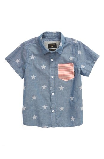 Fourth of July woven shirt