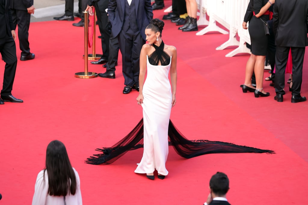 See Bella Hadid's White Jean Paul Gaultier Dress at Cannes | POPSUGAR ...