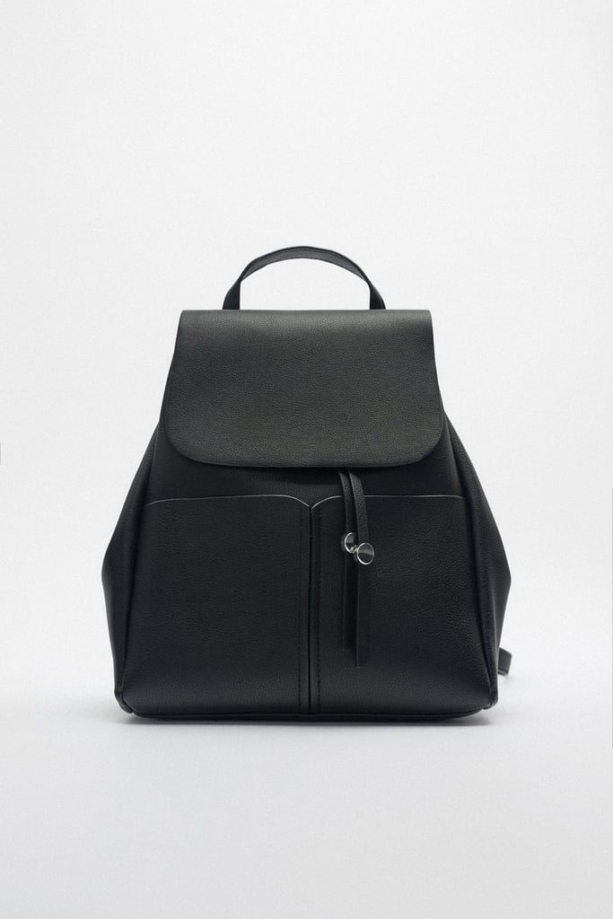 A Backpack: Zara Basic Backpack