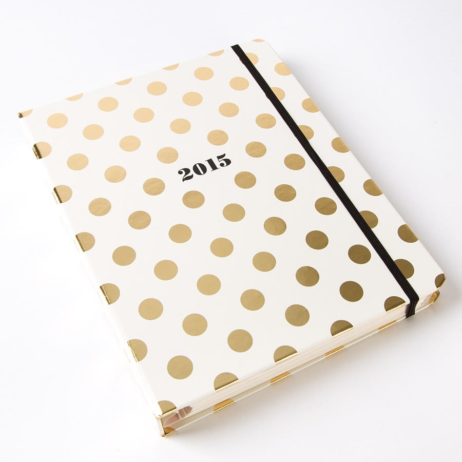 2015 Gold Dots 17-Month Weekly Agenda by Kate Spade New York ($18)