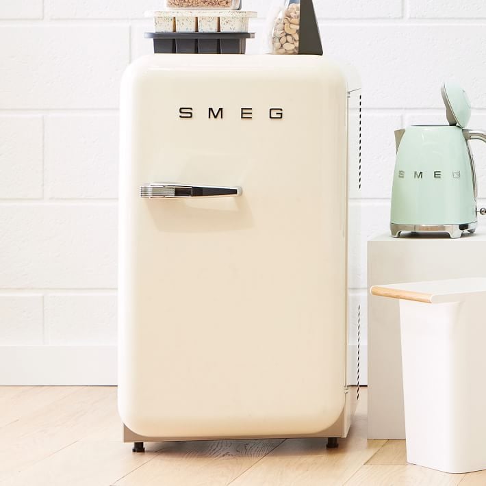 A Mini Refrigerator: Smeg Mini Fridge