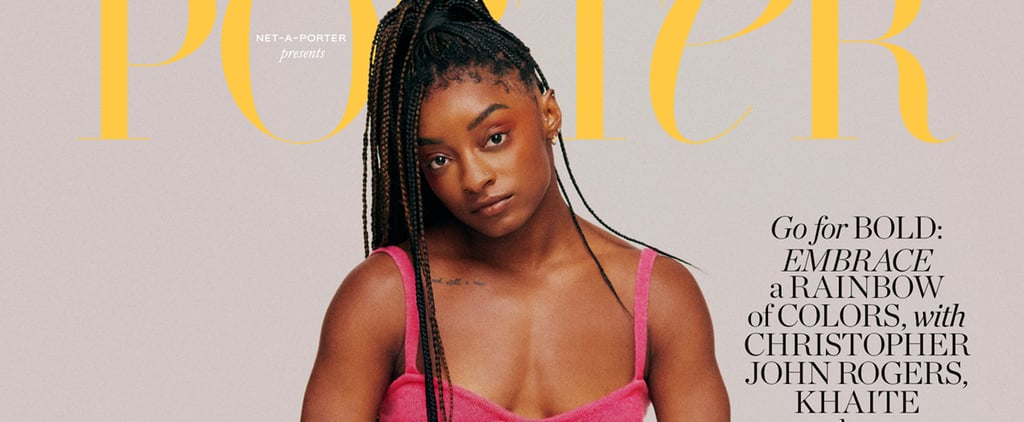Simone Biles Stuns in Palazzo Pants and a Pink Bralette