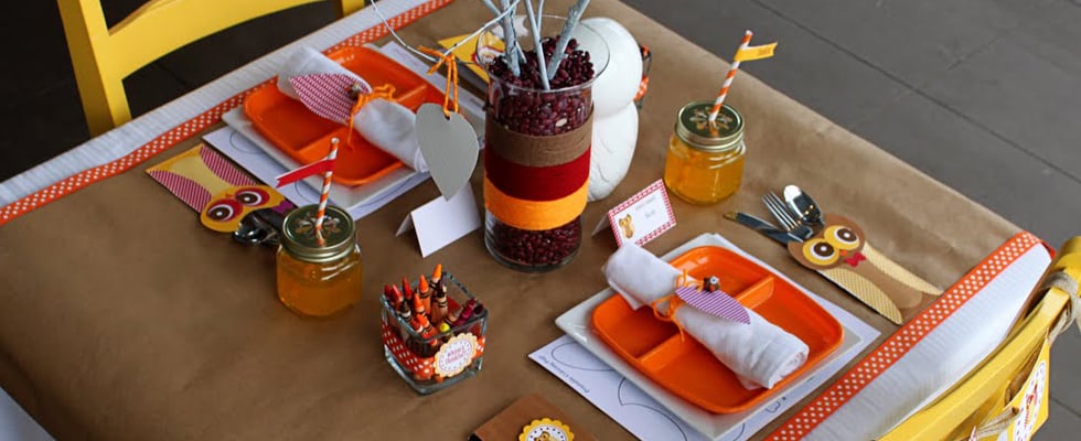 Thanksgiving Kids' Table Inspiration
