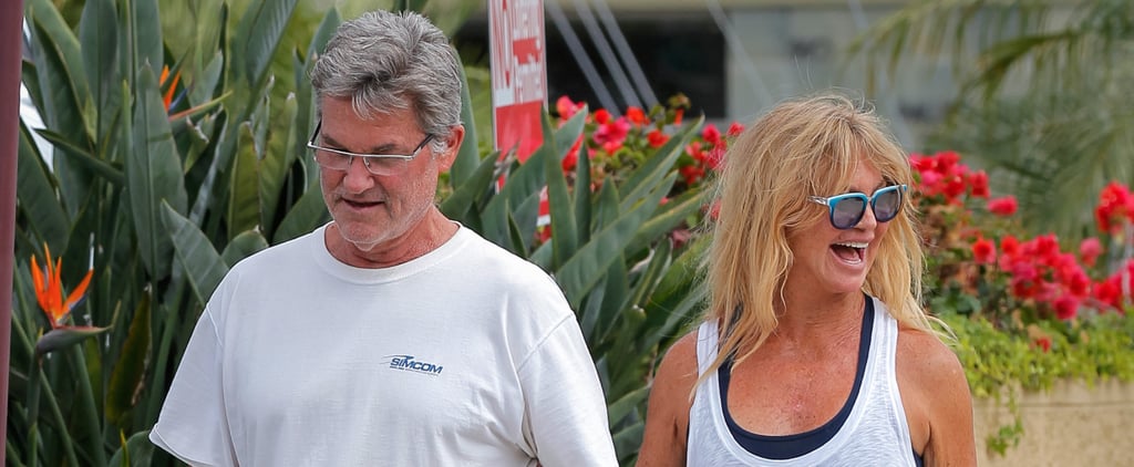 Kurt Russell and Goldie Hawn Walking in LA Pictures