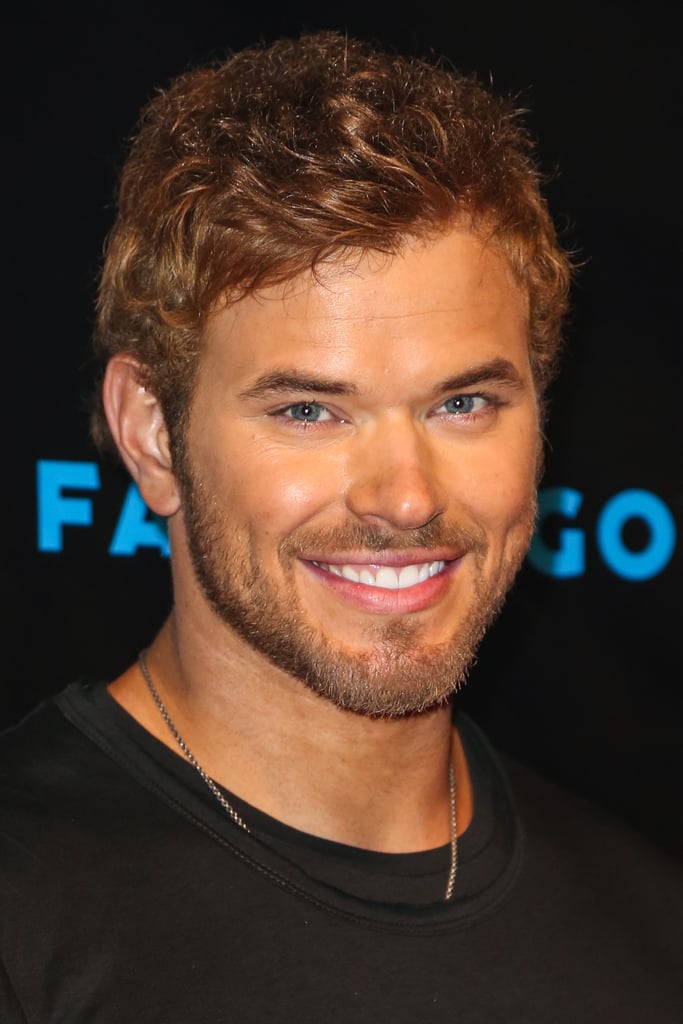 Kellan Lutz gave a smile at the Breaking Dawn Part 2 party at Comic-Con.
Kellan Lutz gave a smile at the Breaking Dawn Part 2 party at Comic-Con.