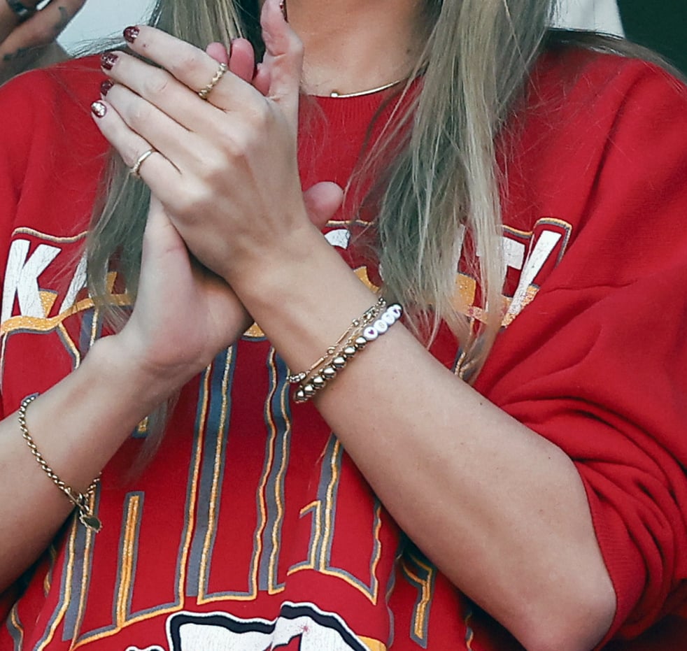 Taylor Swift Friendship Bracelet With Travis Kelce's Number
