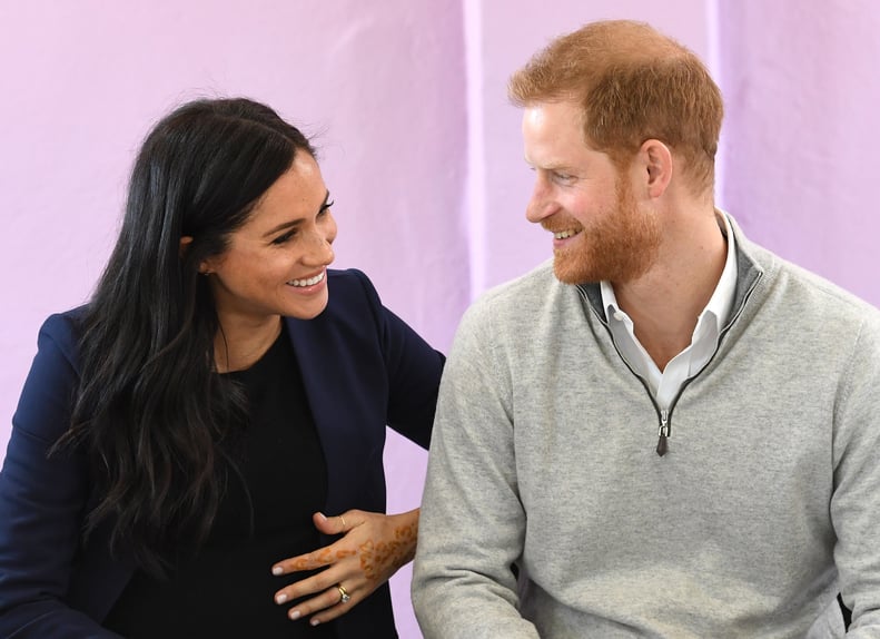 Prince Harry and Meghan Markle at a School in Morocco in 2019