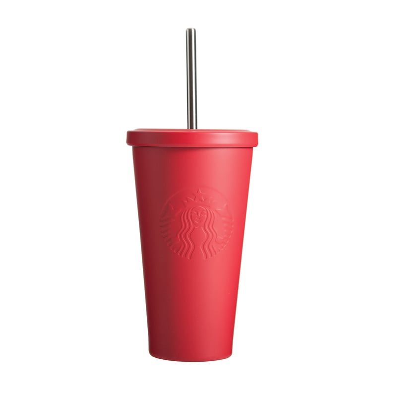 Starbucks® Dot Collection 2015 — Stainless Steel Cold Cup, Tomato Red ($23)