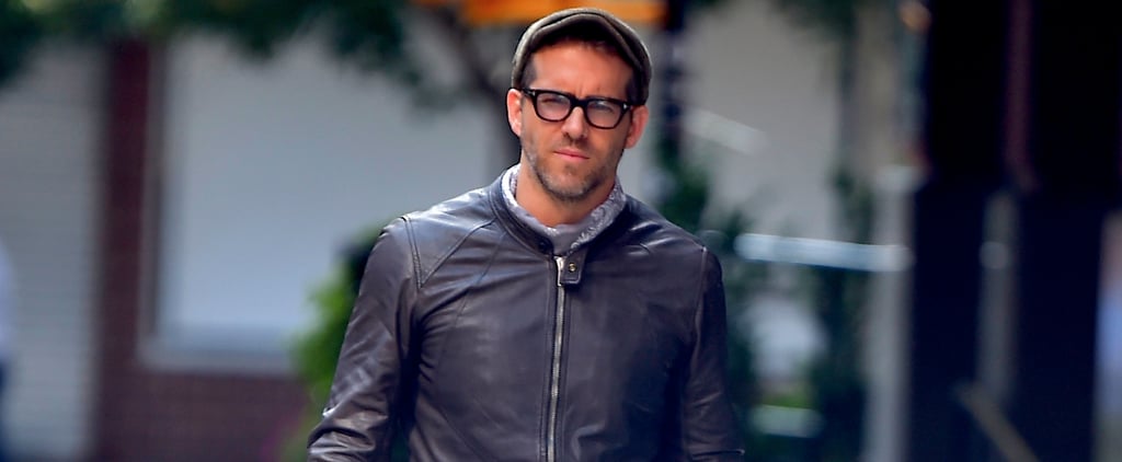 Ryan Reynolds Riding His Motorcycle in NYC August 2016