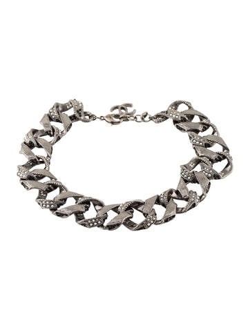 Chanel Faux Pearl & Crystal Chain Choker