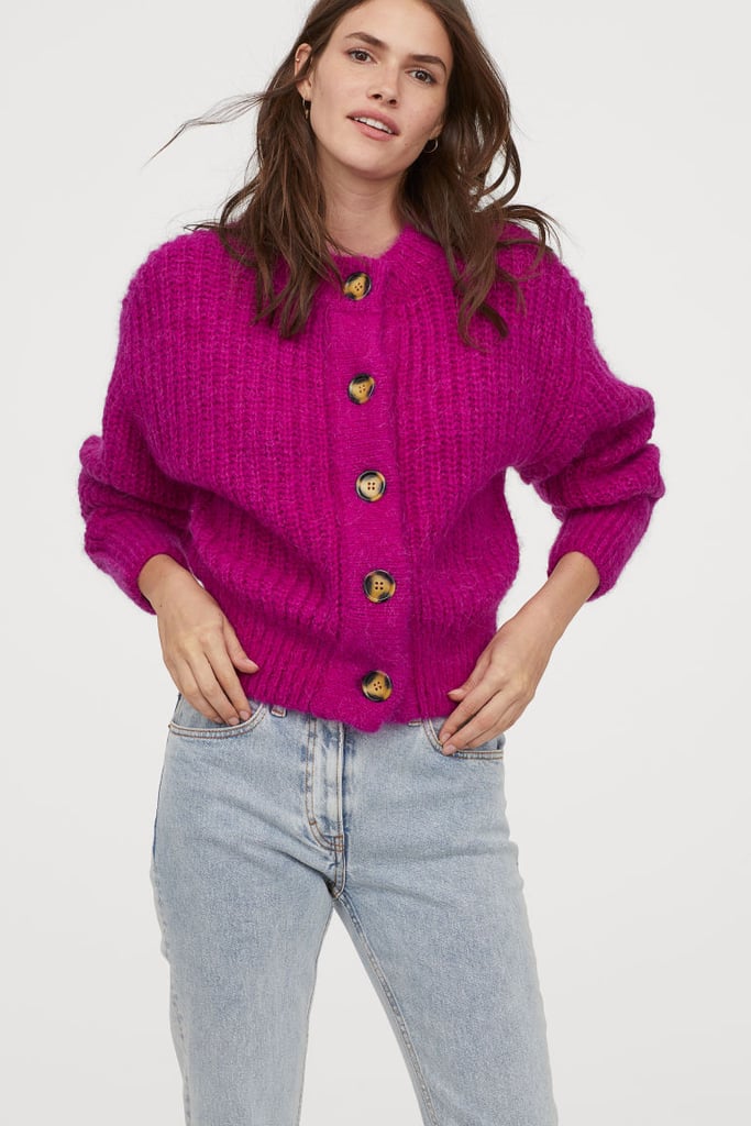 H&M Chunky-knit Wool Cardigan