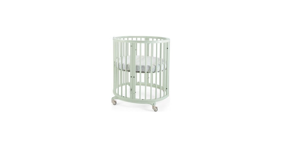 mint green crib