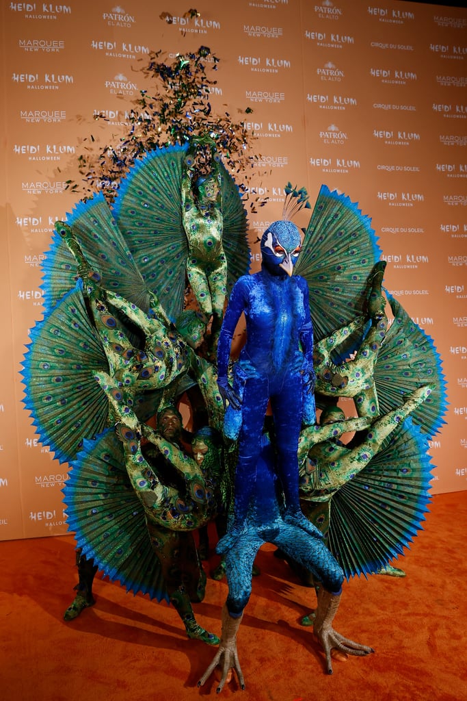 Heidi Klum as a Peacock