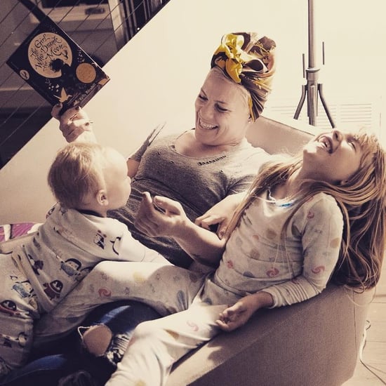 Pink Trying to Put Jameson to Bed