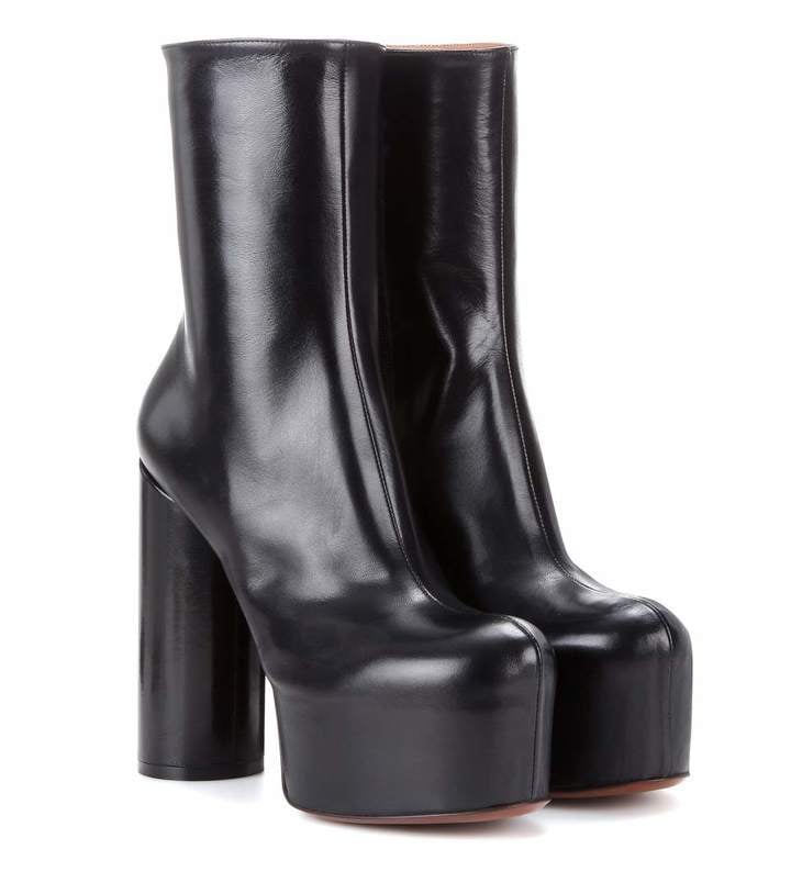 Vetements Leather platform boots ($1 