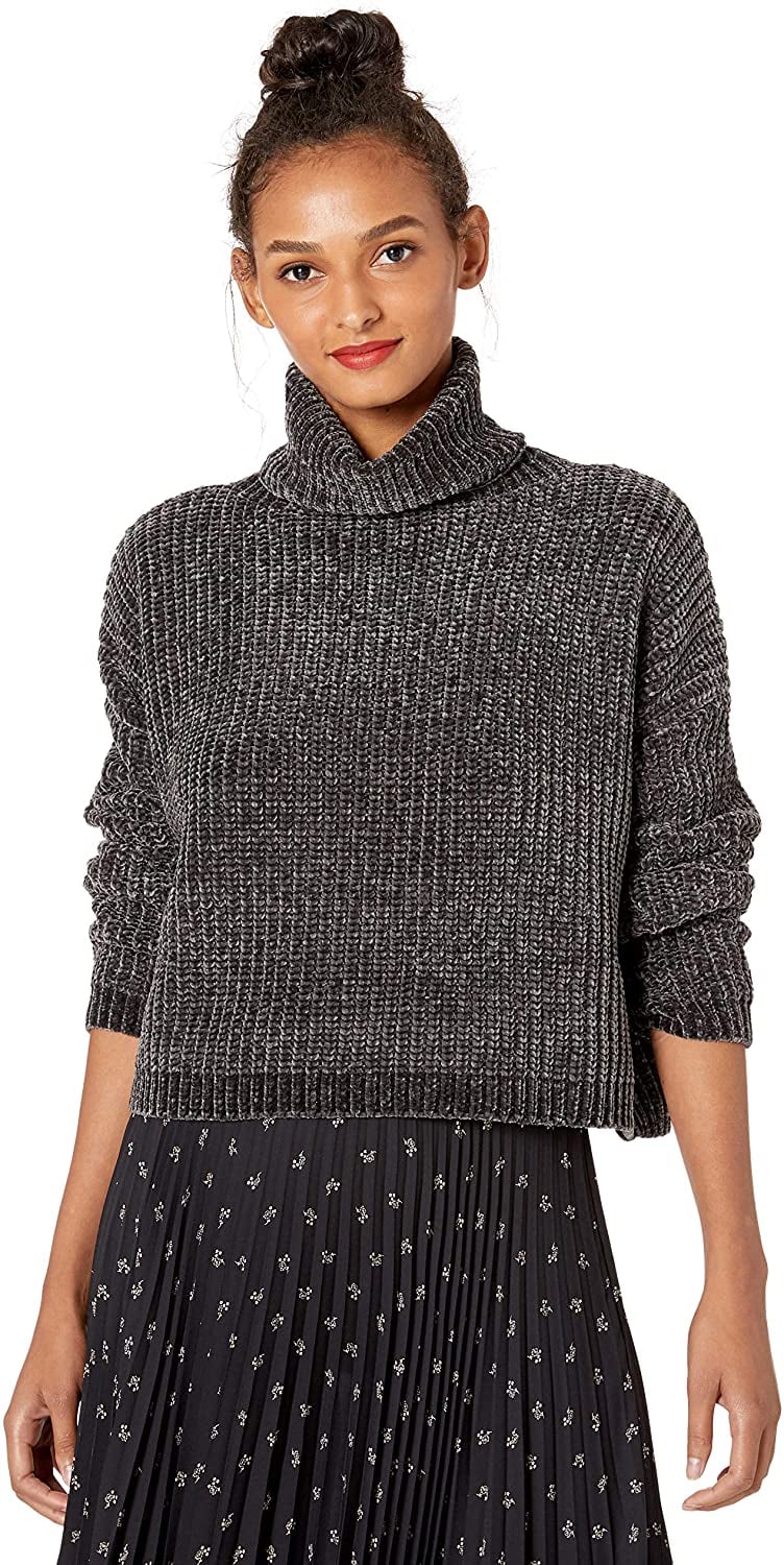 Turtleneck chenille sweater hot sale
