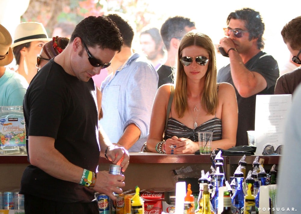 In 2011, Nicky Hilton cooled off with a drink.