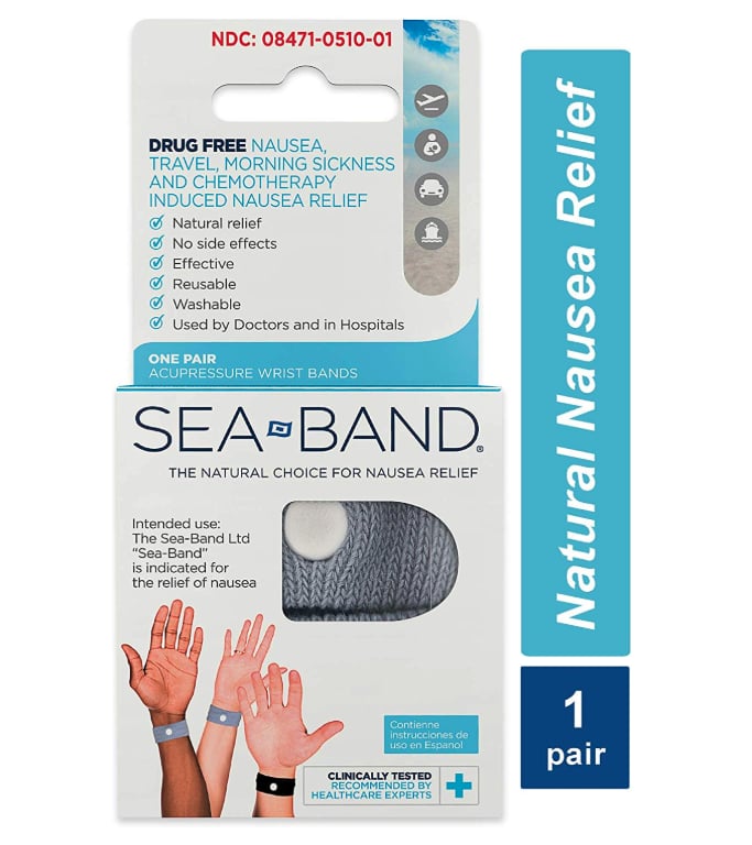 SeaBand AntiNausea Acupressure Wristband Relieve Head and Muscle Tension With Wearable