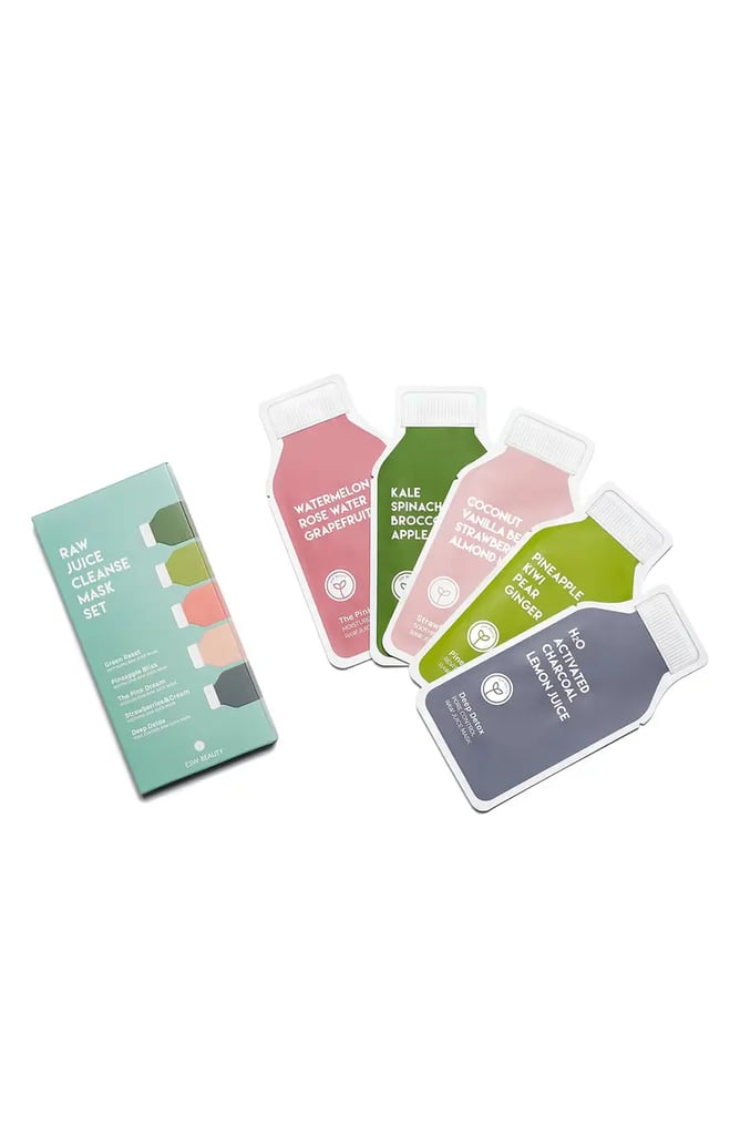 For the Self-Care Queen: ESW BEAUTY 5-Pack Raw Juice Cleanse Sheet Mask Set