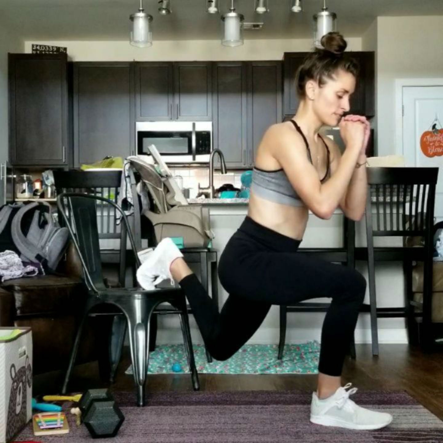 At Home Butt Workout With Chair POPSUGAR Fitness UK