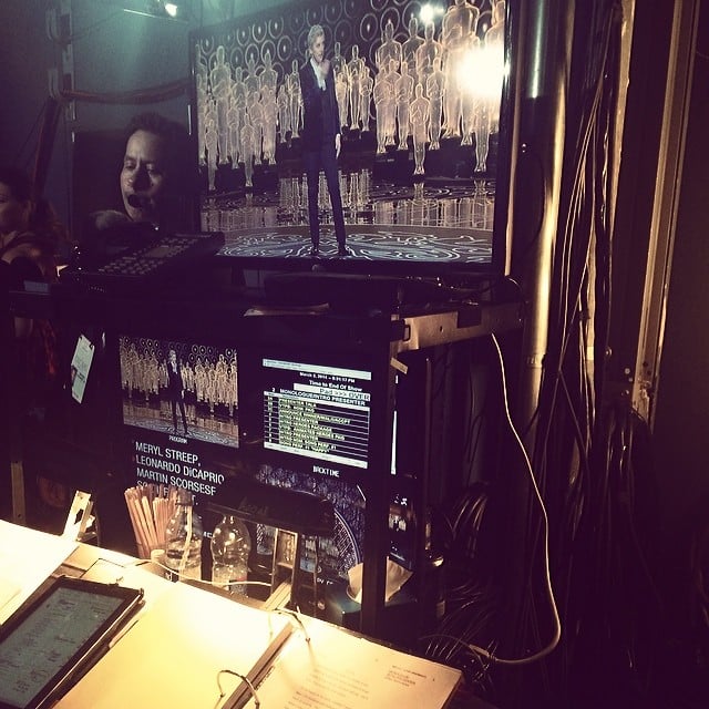 Kerry Washington snapped a picture backstage at the Oscars.
Source: Instagram user kerrywashington