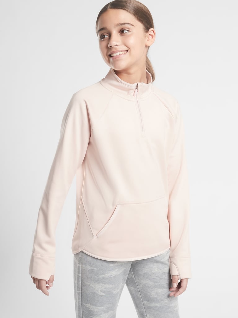 Athleta Girl Plush Crush Half Zip Sweatshirt