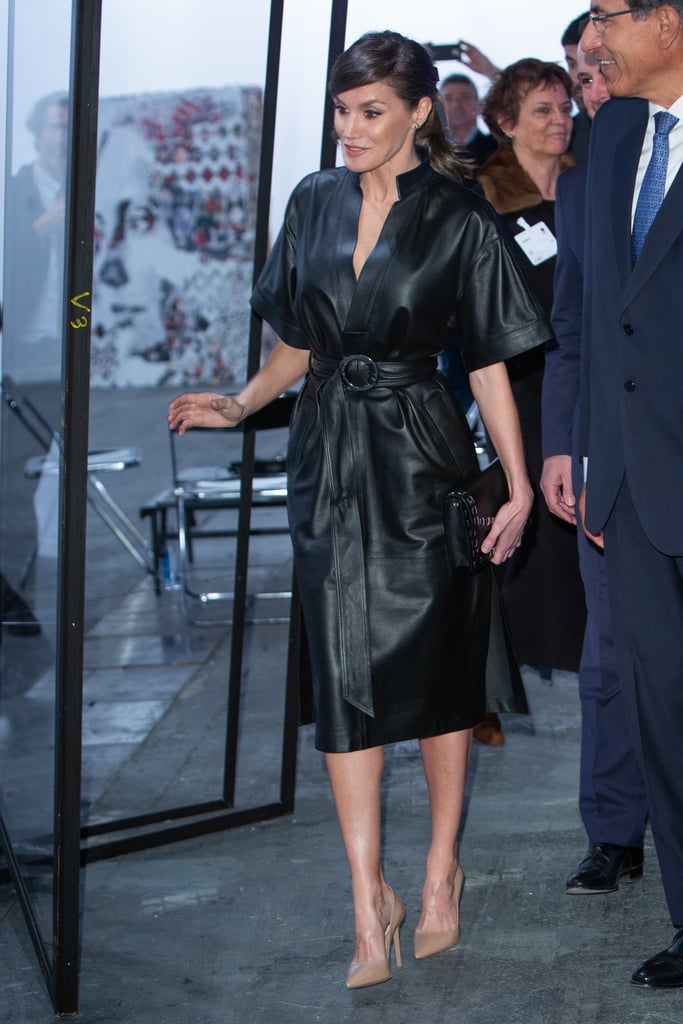 Queen Letizia's & Other Stories Leather Dress