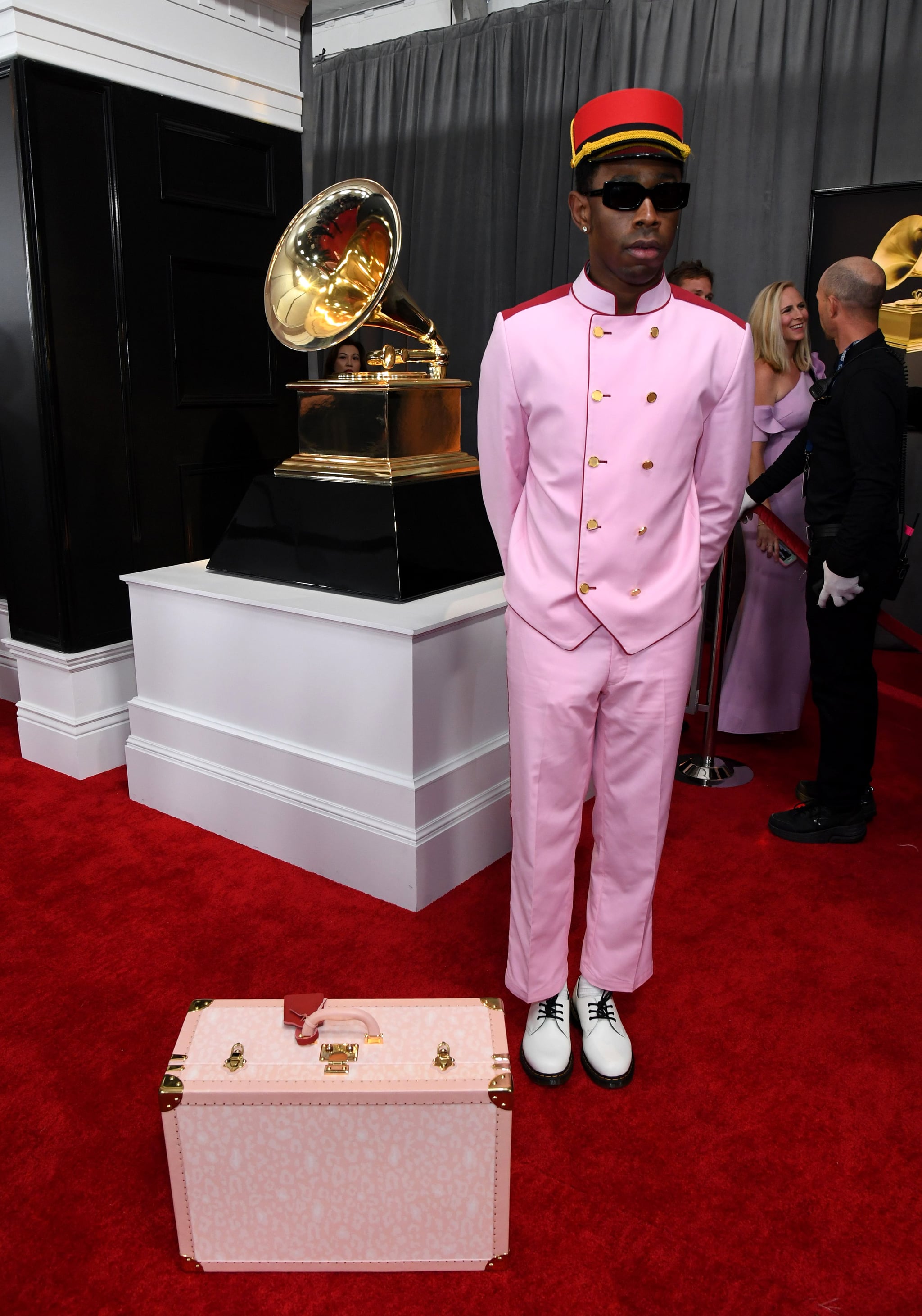 Tyler The Creator S Bellhop Outfit At The Grammys Popsugar Fashion