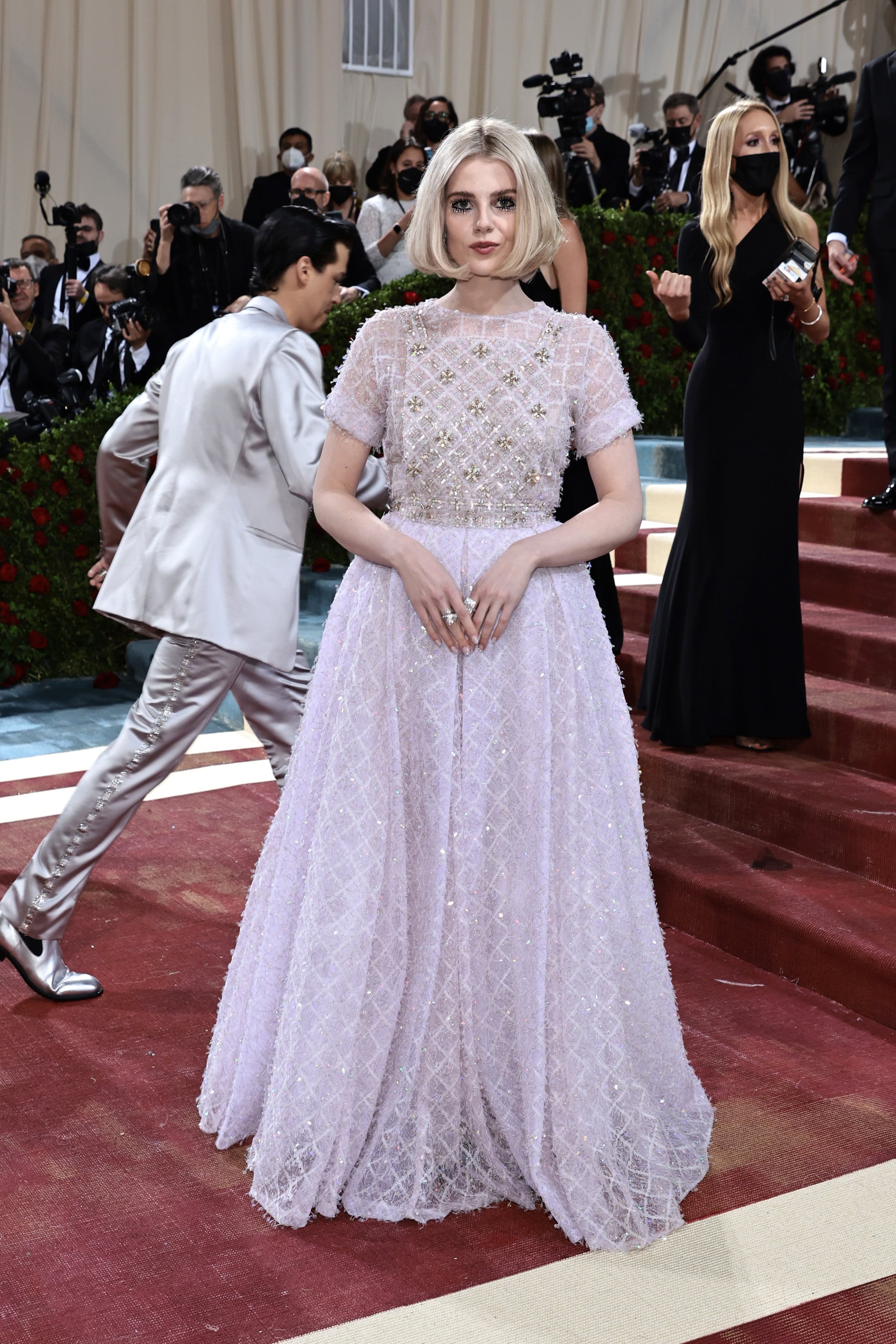 Get a Closer Look at Lucy Boynton's Chanel Gown from the 2022 Met Gala