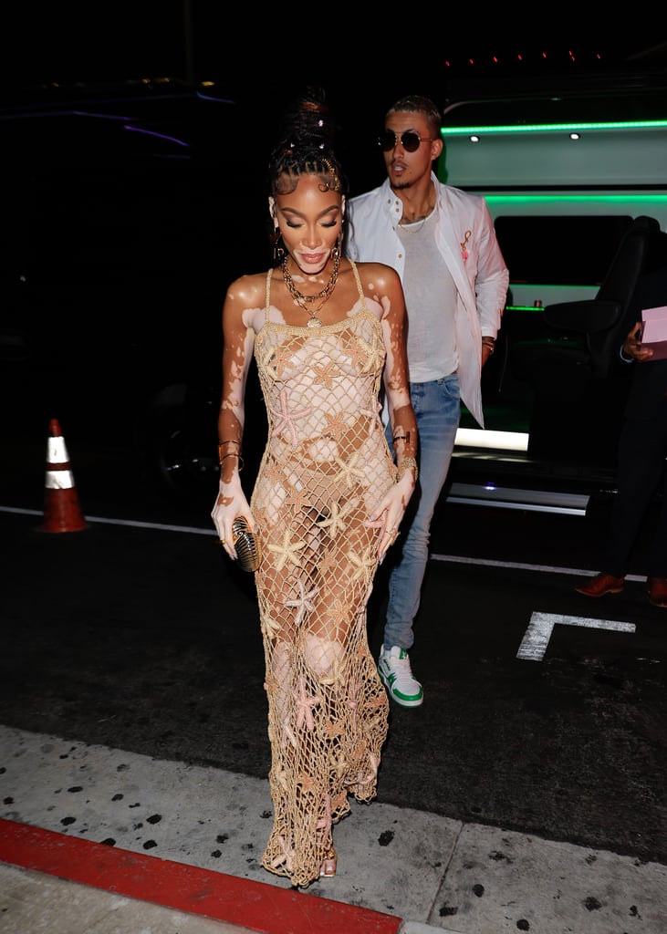 Winnie Harlow Wears Mermaid-Inspired See-Through Dress