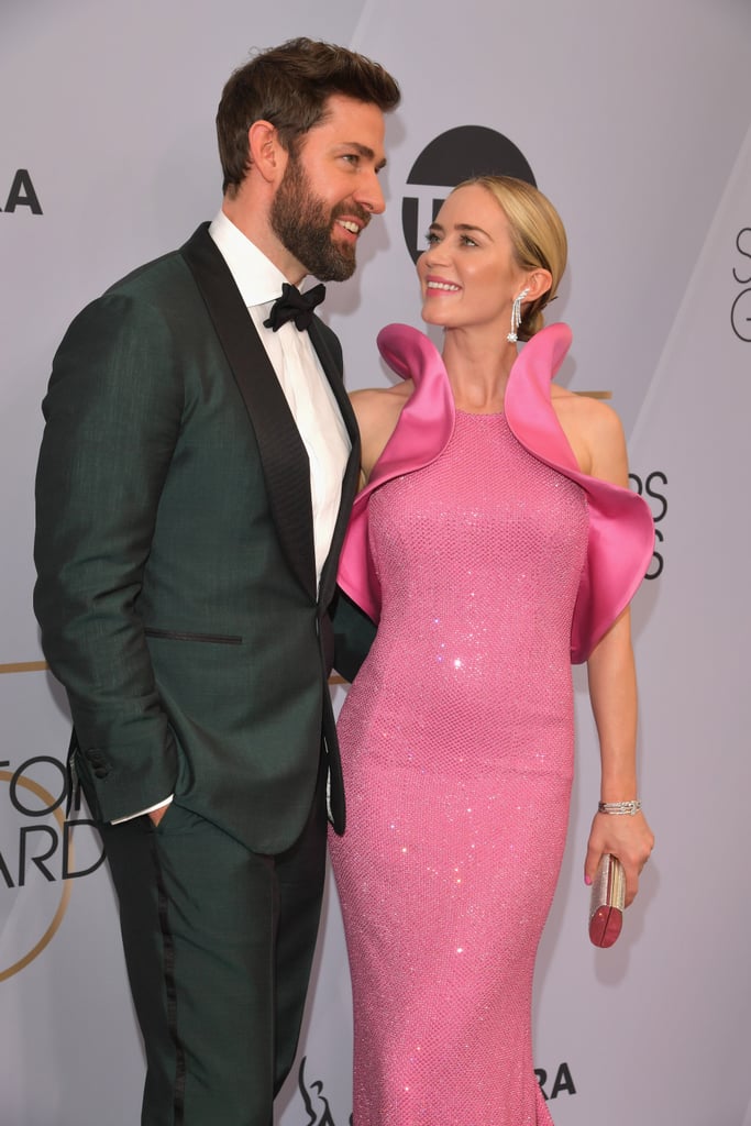 Emily Blunt Pink Dress at the SAG Awards 2019