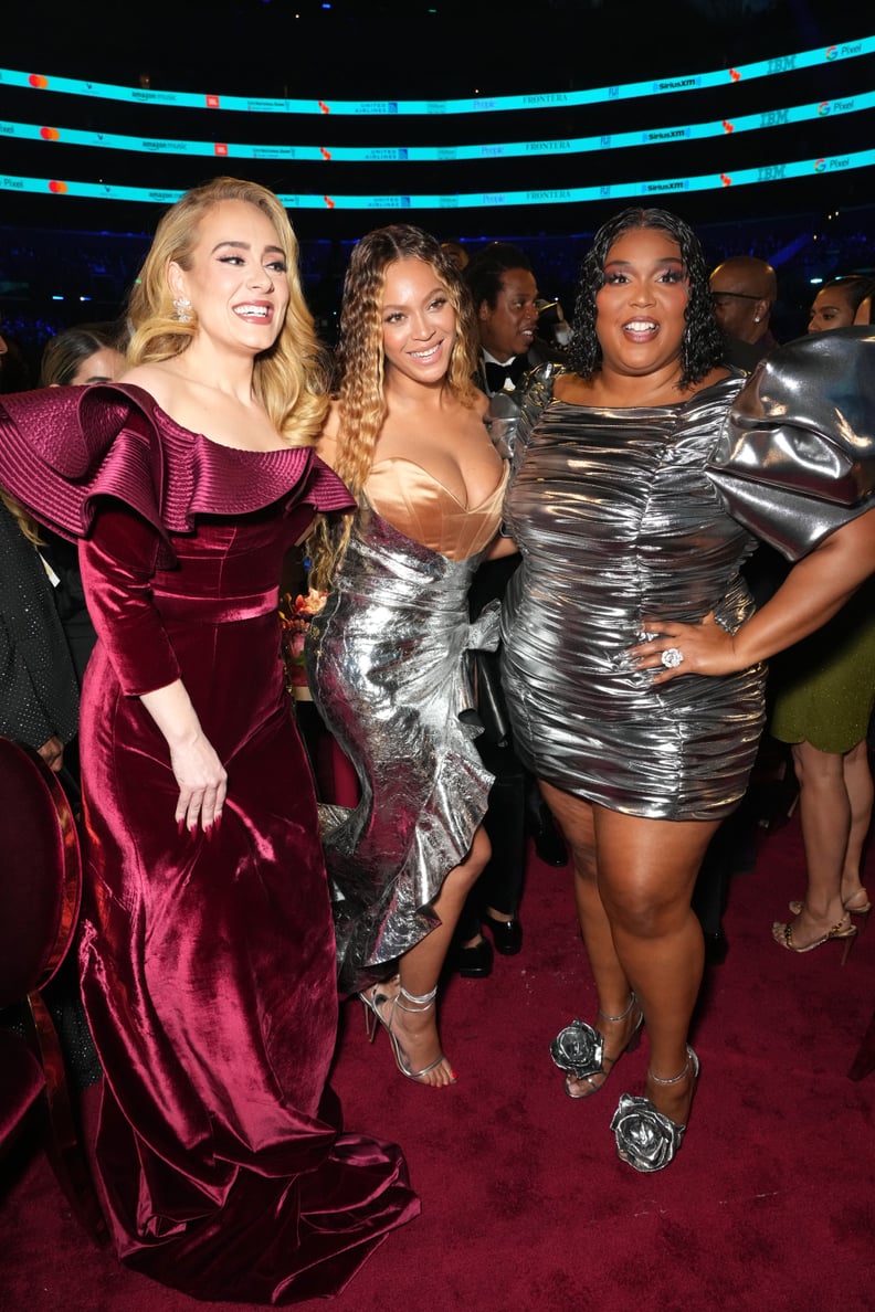 Adele, Beyoncé, and Lizzo at the 2023 Grammys