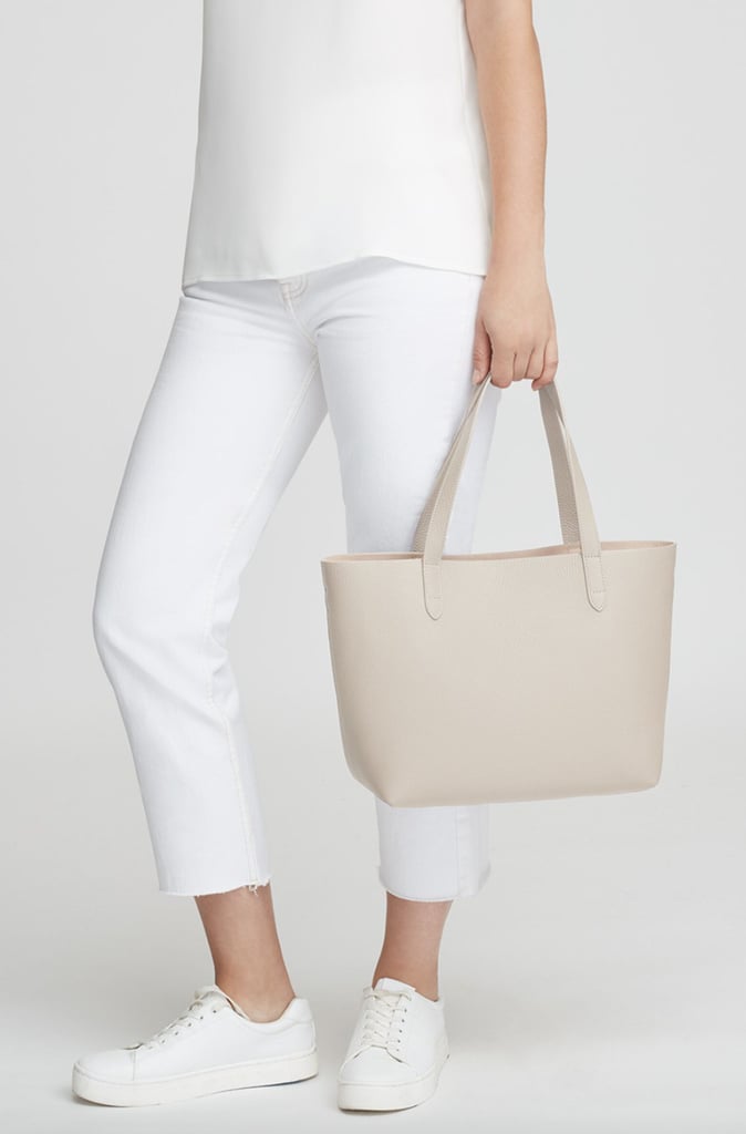 An Everyday Tote Bag: Cuyana Small Structured Leather Tote