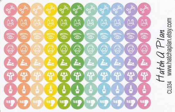 Beauty Planner Stickers