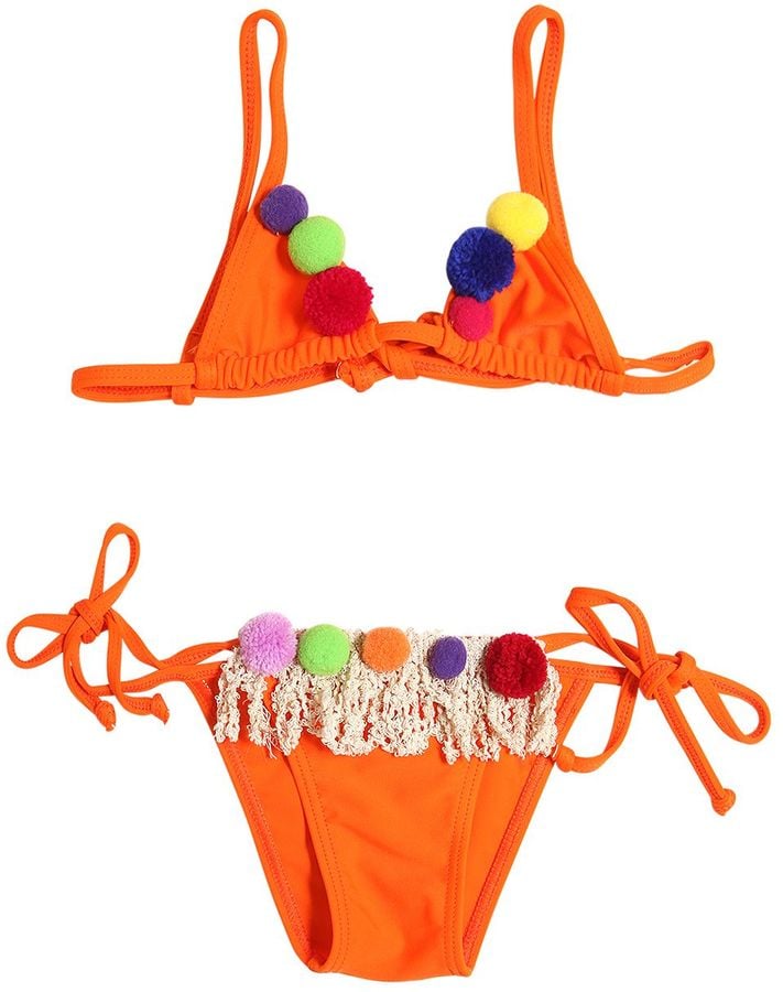 Selini Action Pom-Pom & Fringe Lycra Bikini
