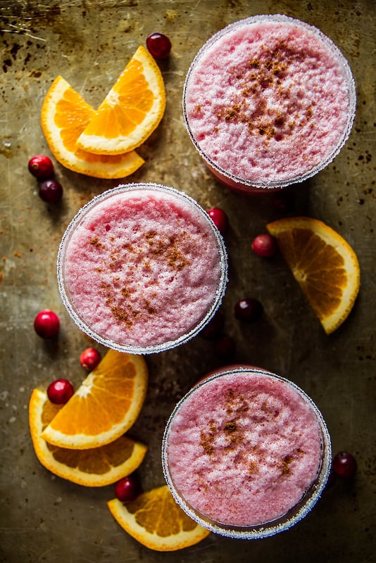 Orange Cranberry Blended Margarita