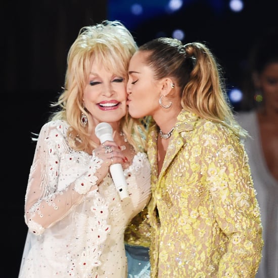 Miley Cyrus and Dolly Parton at the 2019 Grammys