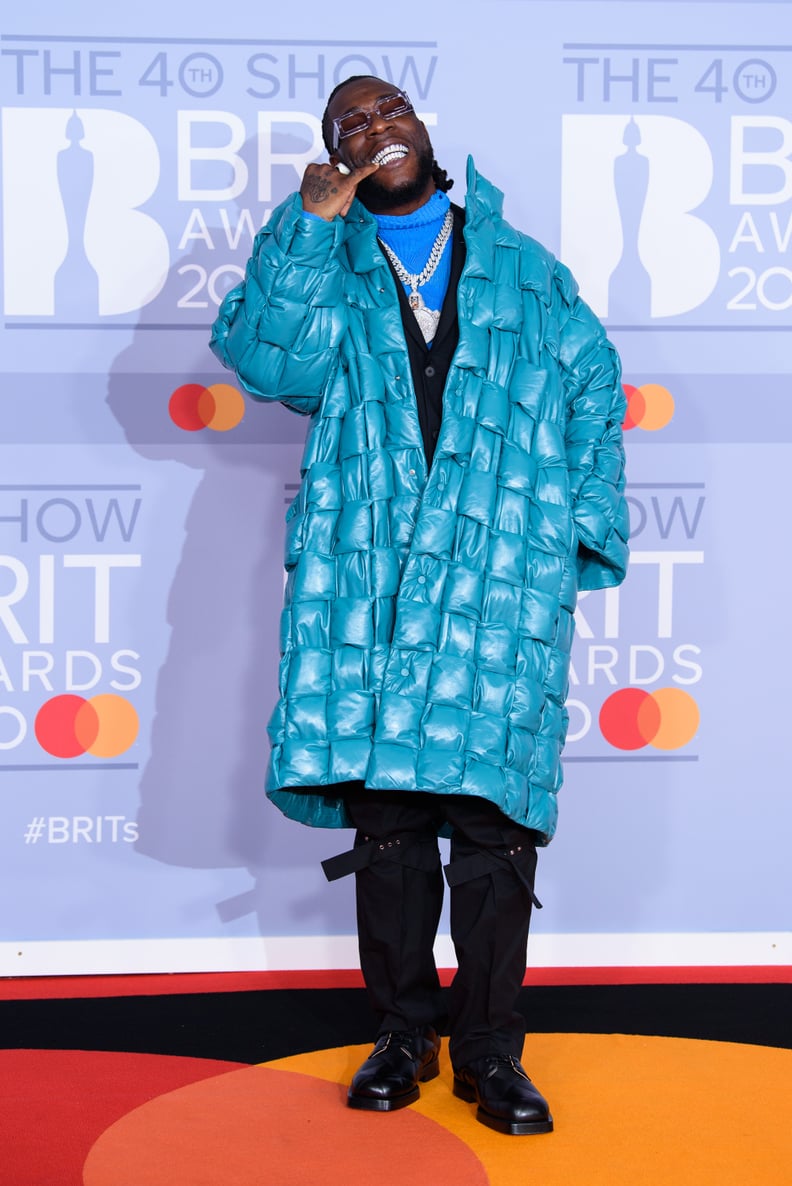 Burna Boy at the 2020 BRIT Awards in London